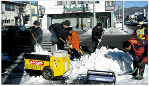 国道241号「除雪サポート町民ネットワーク」（足寄町）