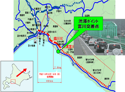 日高自動車道の整備状況