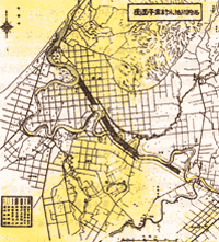 生振捷水路計画図（昭和元年当時） 