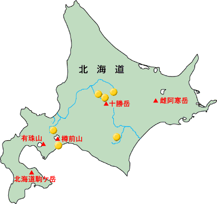 北海道開発局の砂防設備地図