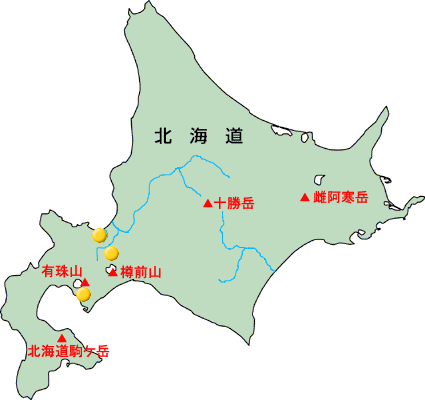 北海道の砂防設備地図