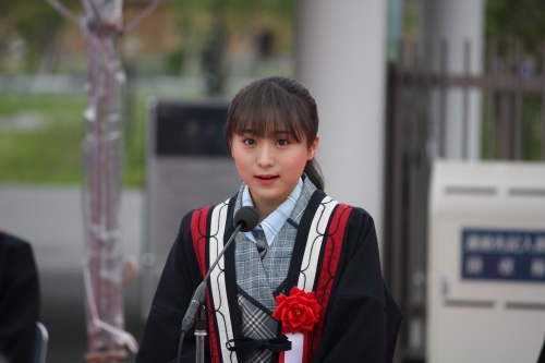 ウポポイPR アンバサダー AKB48 Team8 坂口渚沙さん　ご挨拶