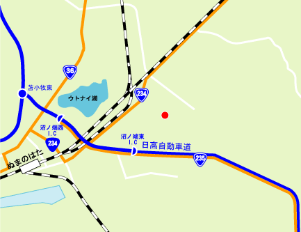 厚真川水系土砂災害復旧事業所広域図