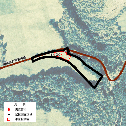 図-2　試掘調査⑥区域図