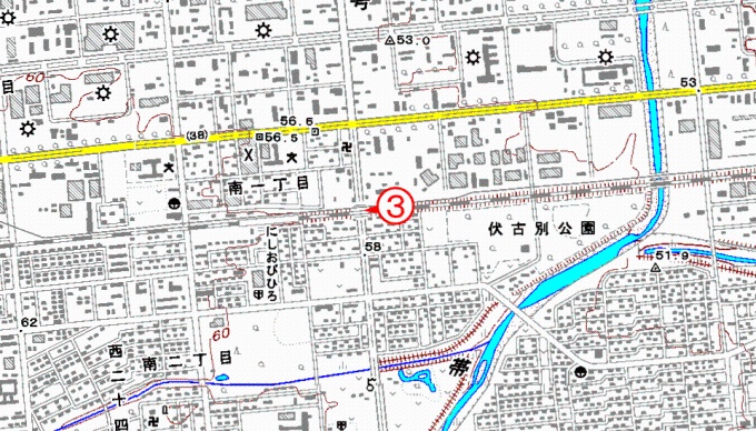 国土地理院　数値地図　2万5千分の1「帯広」使用