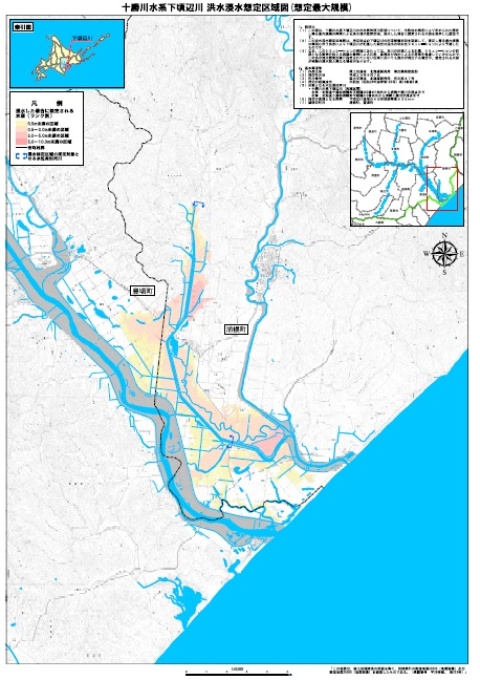 下頃辺川洪水浸水想定区域図（想定最大規模）