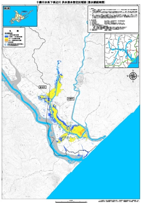 下頃辺川洪水浸水想定区域図 （浸水継続時間）