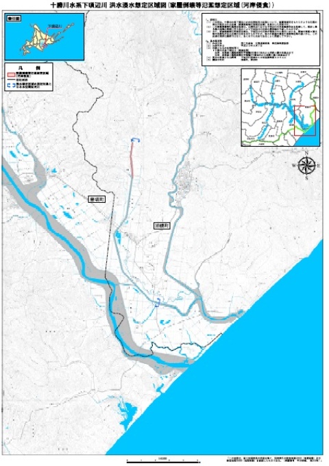 下頃辺川洪水浸水想定区域図（家屋倒壊等氾濫想定区域（河岸侵食））