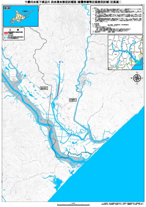 下頃辺川洪水浸水想定区域図（家屋倒壊等氾濫想定区域（氾濫流））