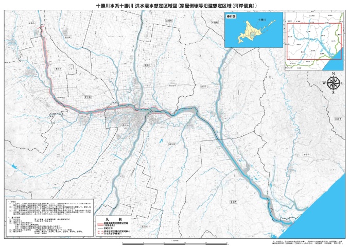 十勝川洪水浸水想定区域図 （家屋倒壊等氾濫想定区域（河岸侵食））