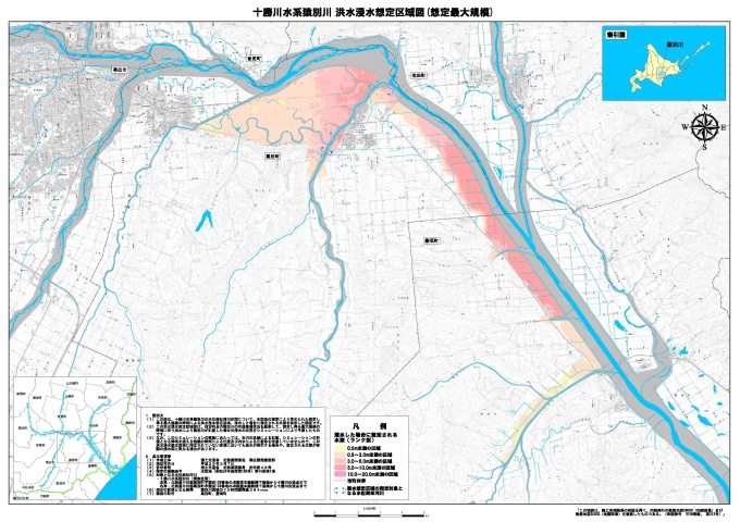 猿別川洪水浸水想定区域図（想定最大規模）