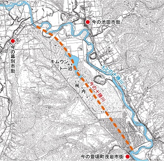 十勝川統内新水路掘削