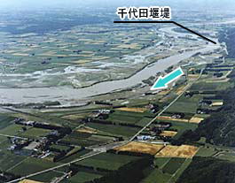 千代田堰堤被災状況（1）