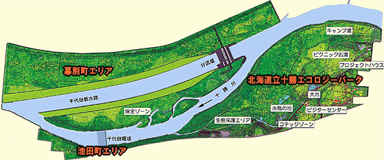 幕別・池田町エリアの図
