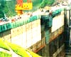 かなりダム本体ができてきた札内川ダム（平成7年）の写真