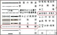 地図記号の表（一部）