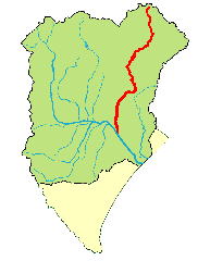 利別川の位置をしめした地図