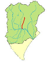 士幌川の位置をしめした地図