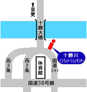 十勝川インフォメーションセンターの位置