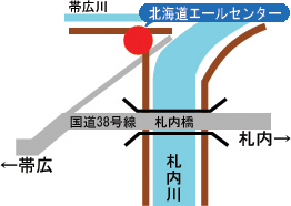 北海道エールセンターの位置