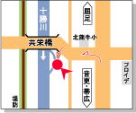 熊牛地区「水辺の楽校」（下流に向かって右岸）地図