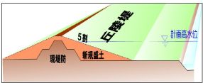 丘陵堤イメージ図