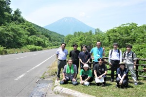 パーキングで記念撮影