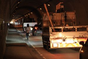 走行実験の様子