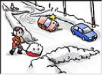 車道の雪出し禁止