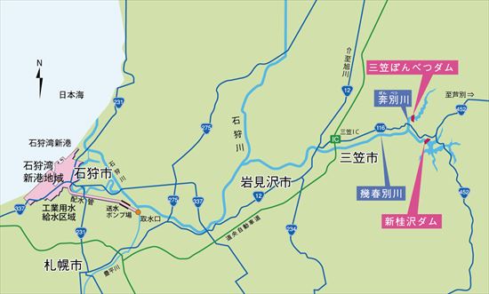 工業用水供給地図