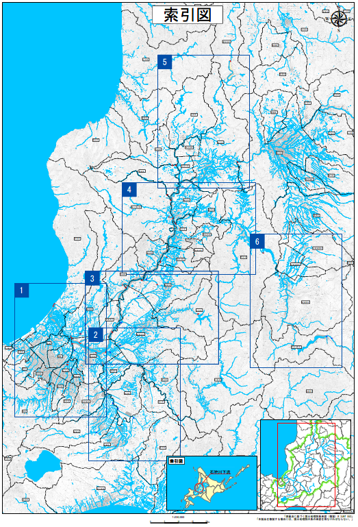 石狩川下流索引図