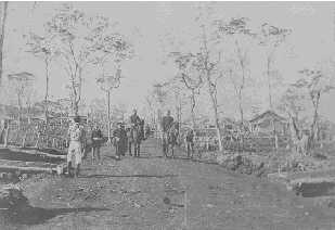 滝川屯田兵村士官巡視の景