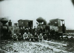 下夕張森林鉄道（1953年の南大夕張貯木場）