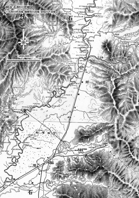 明治の幾春別川流域図