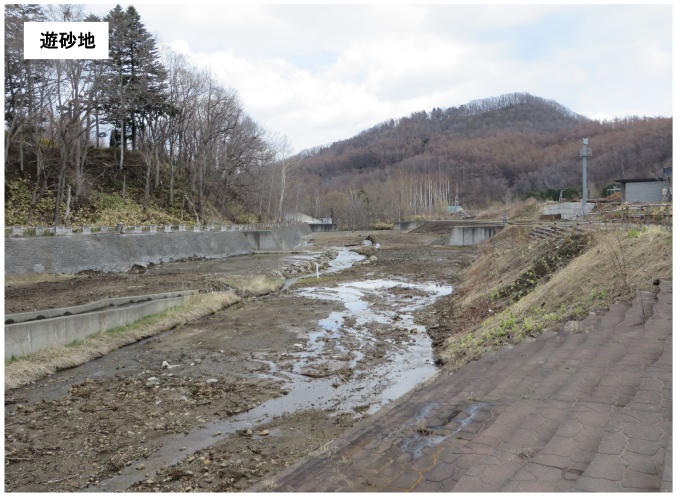 オカバルシ川遊砂地の写真