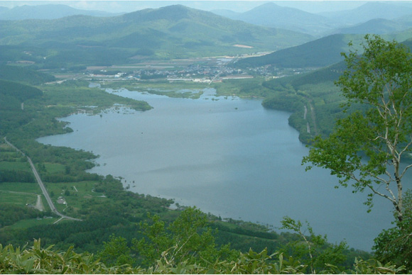 金山ダムの完成で出現したかなやま湖