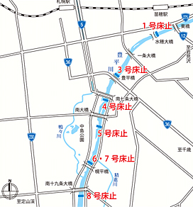 東橋上流～南22条橋間