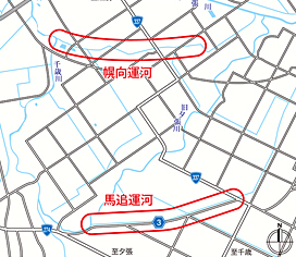 幌向運河（南幌町）・馬追運河（長沼町）