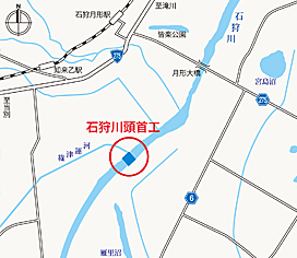 篠津運河合流点（月形町）