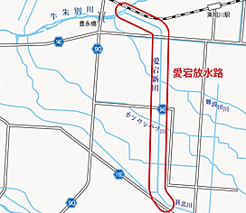 旭川市東旭川町～豊岡