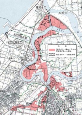 石狩放水路の効果