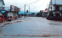 上富良野町の氾濫状況