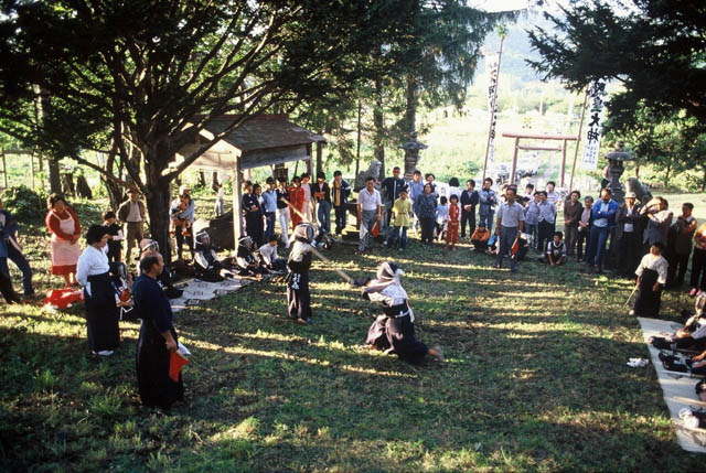 奉納試合(滝里神社)