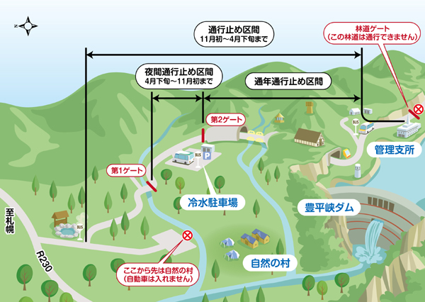 通行止め概要図