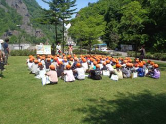 豊平峡ダム見学風景02