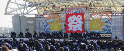 同時開催された「稚内子ども芸能祭・南中ソーラン祭り」