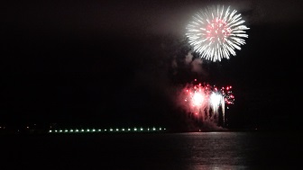 稚内の夜を彩った大花火